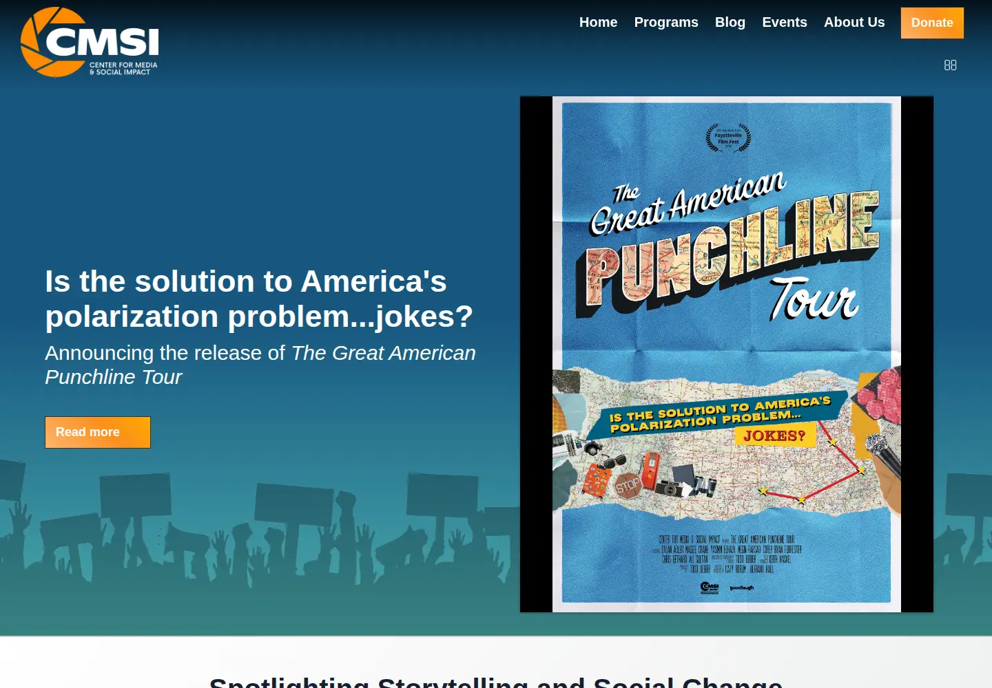 Screenshot of cmsimpact.org