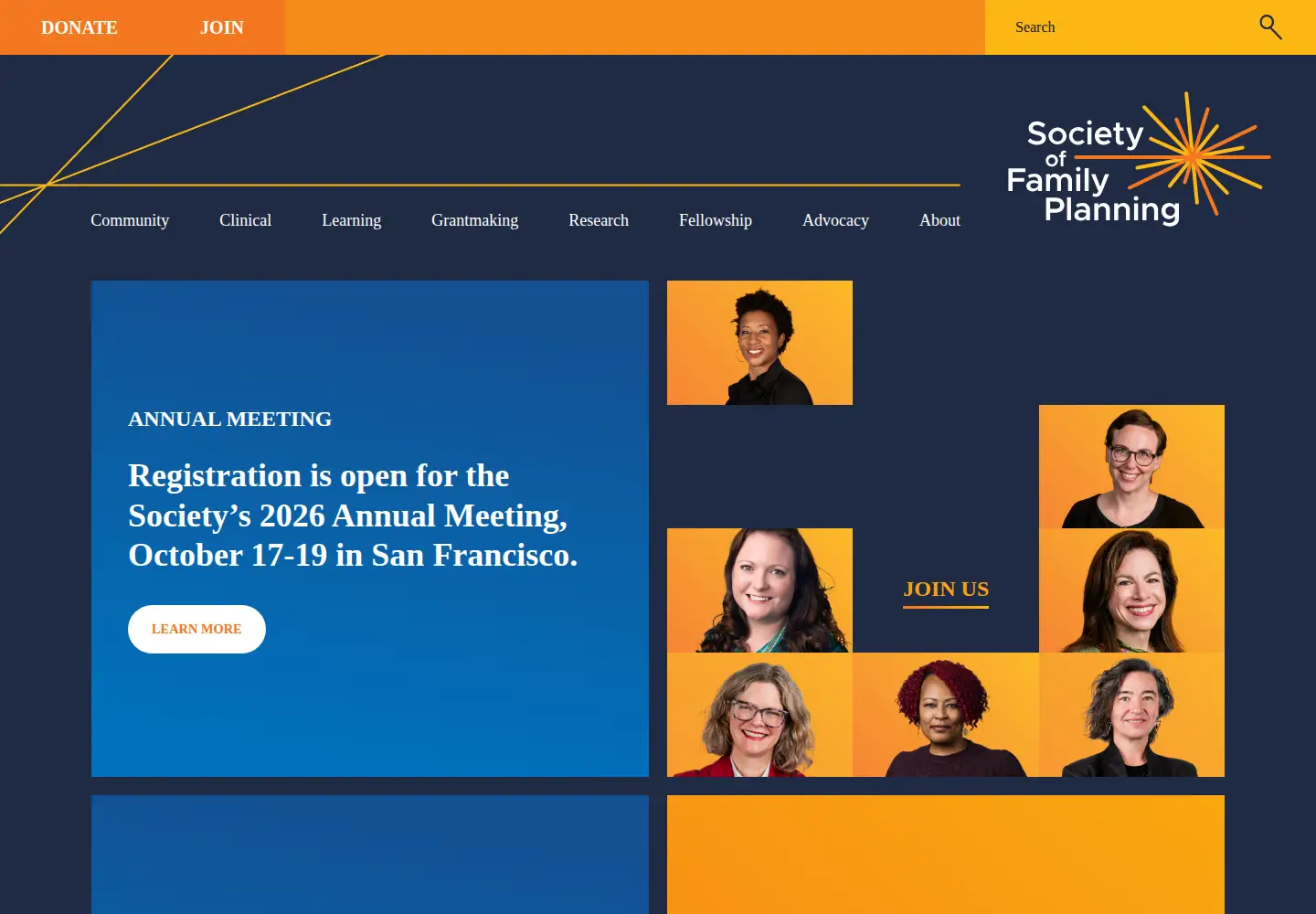 Screenshot of societyfp.org