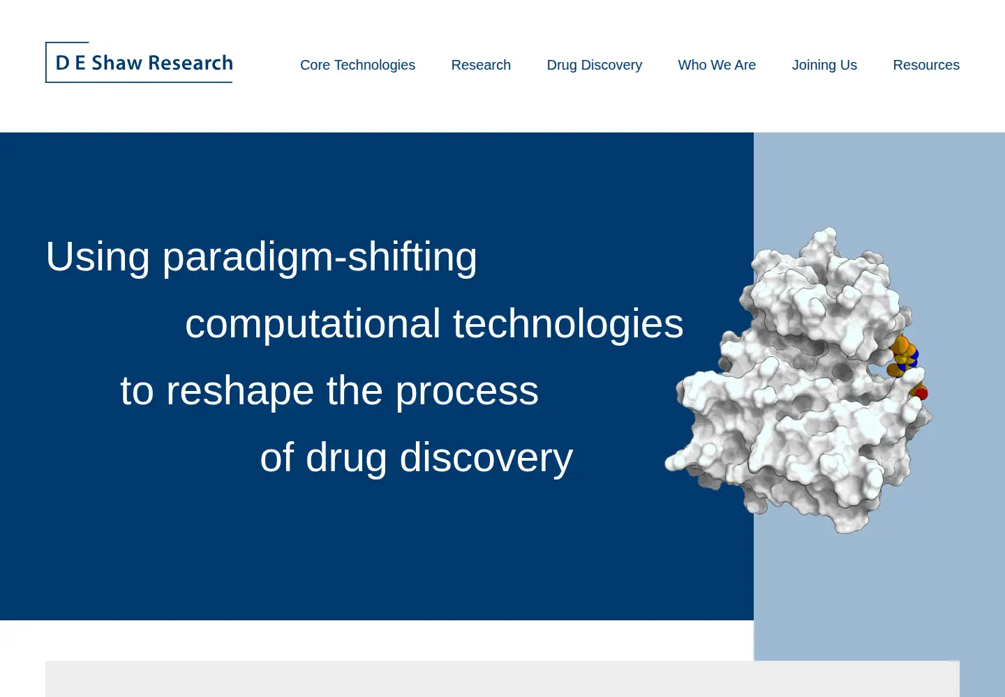 Screenshot of deshawresearch.com