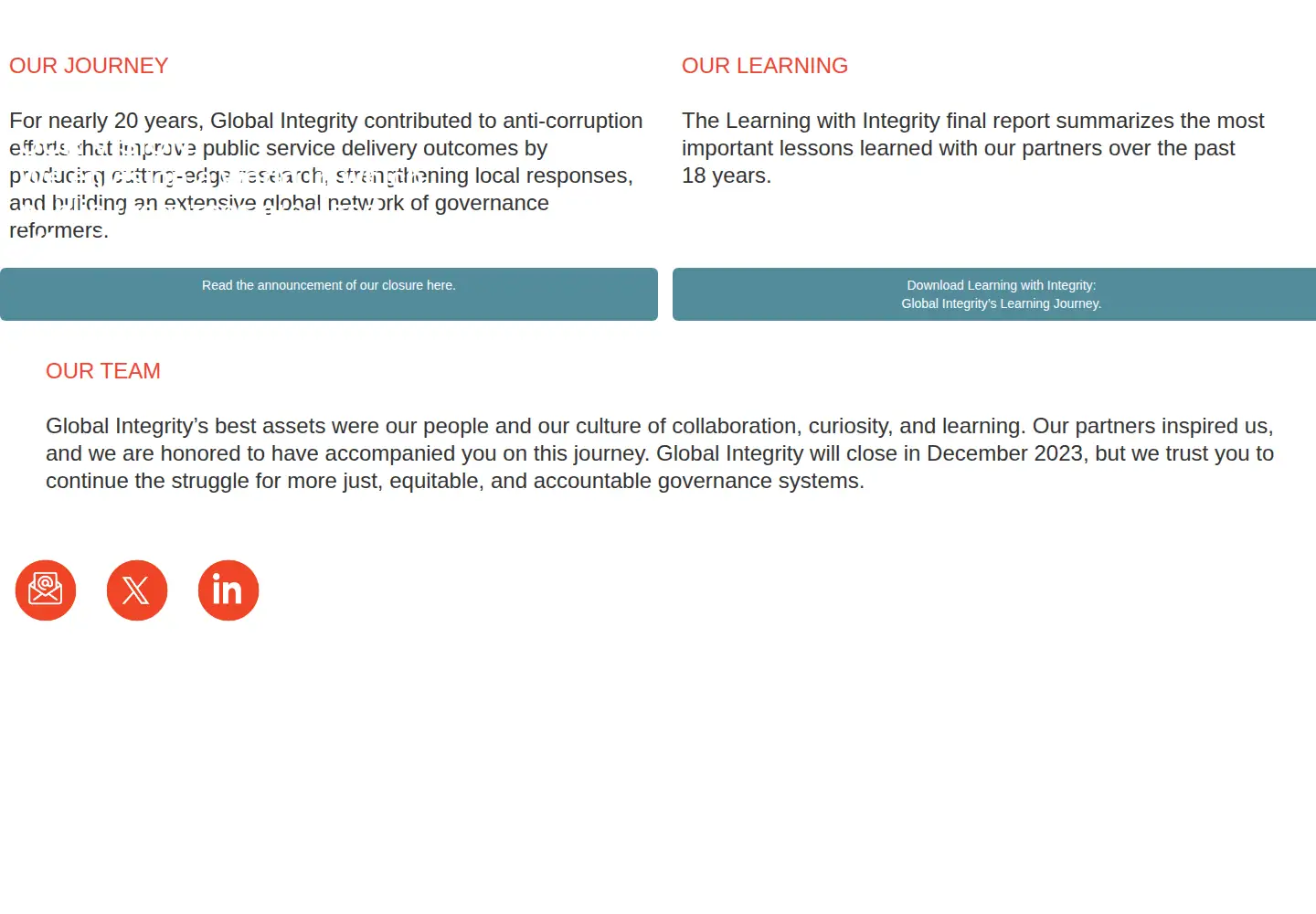 Screenshot of globalintegrity.org