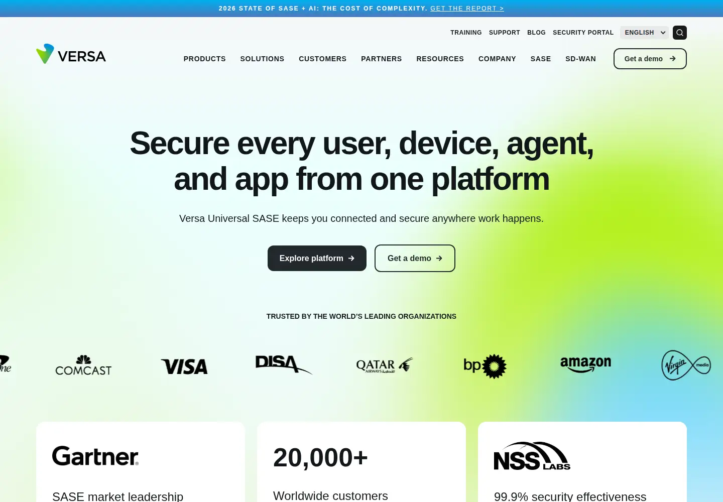 Screenshot of versa-networks.com