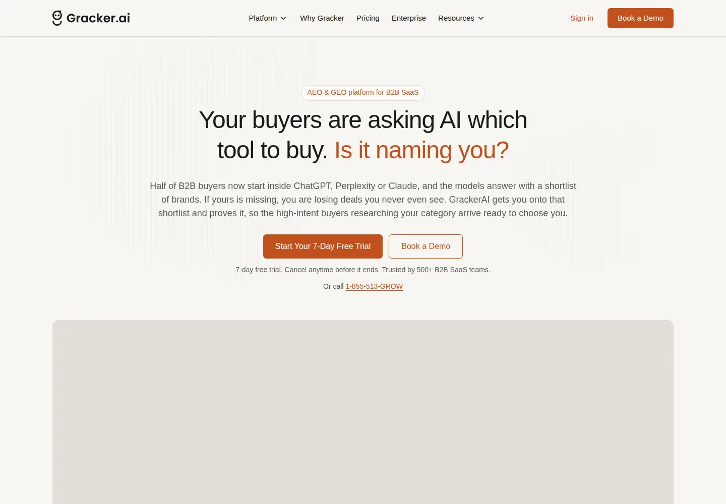 Screenshot of gracker.ai
