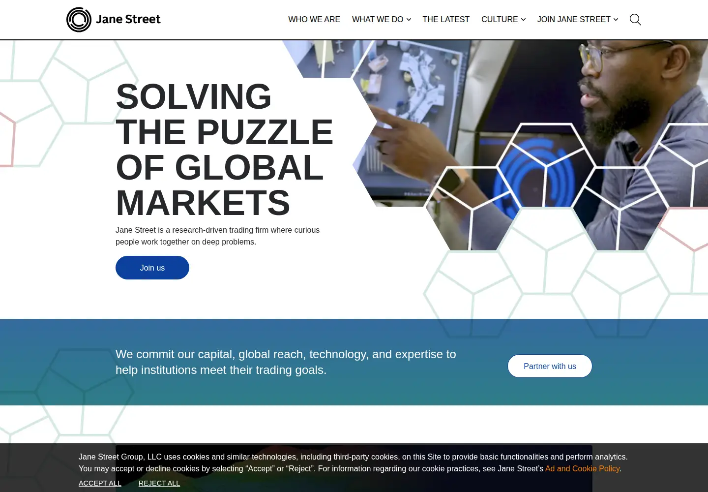 Screenshot of janestreet.com