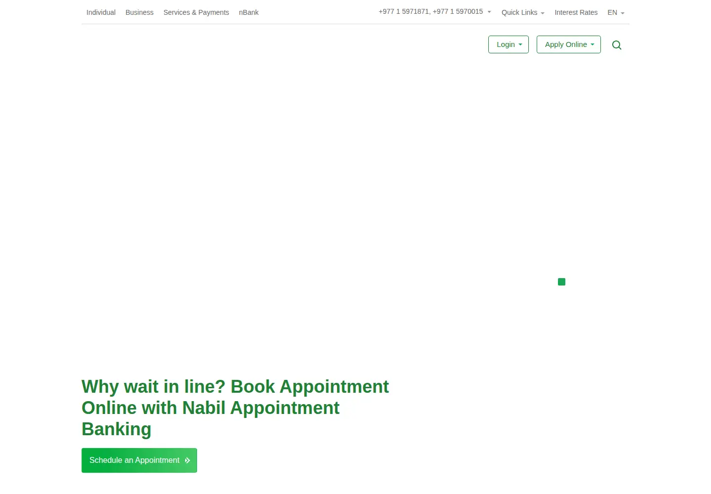 Screenshot of nabilbank.com