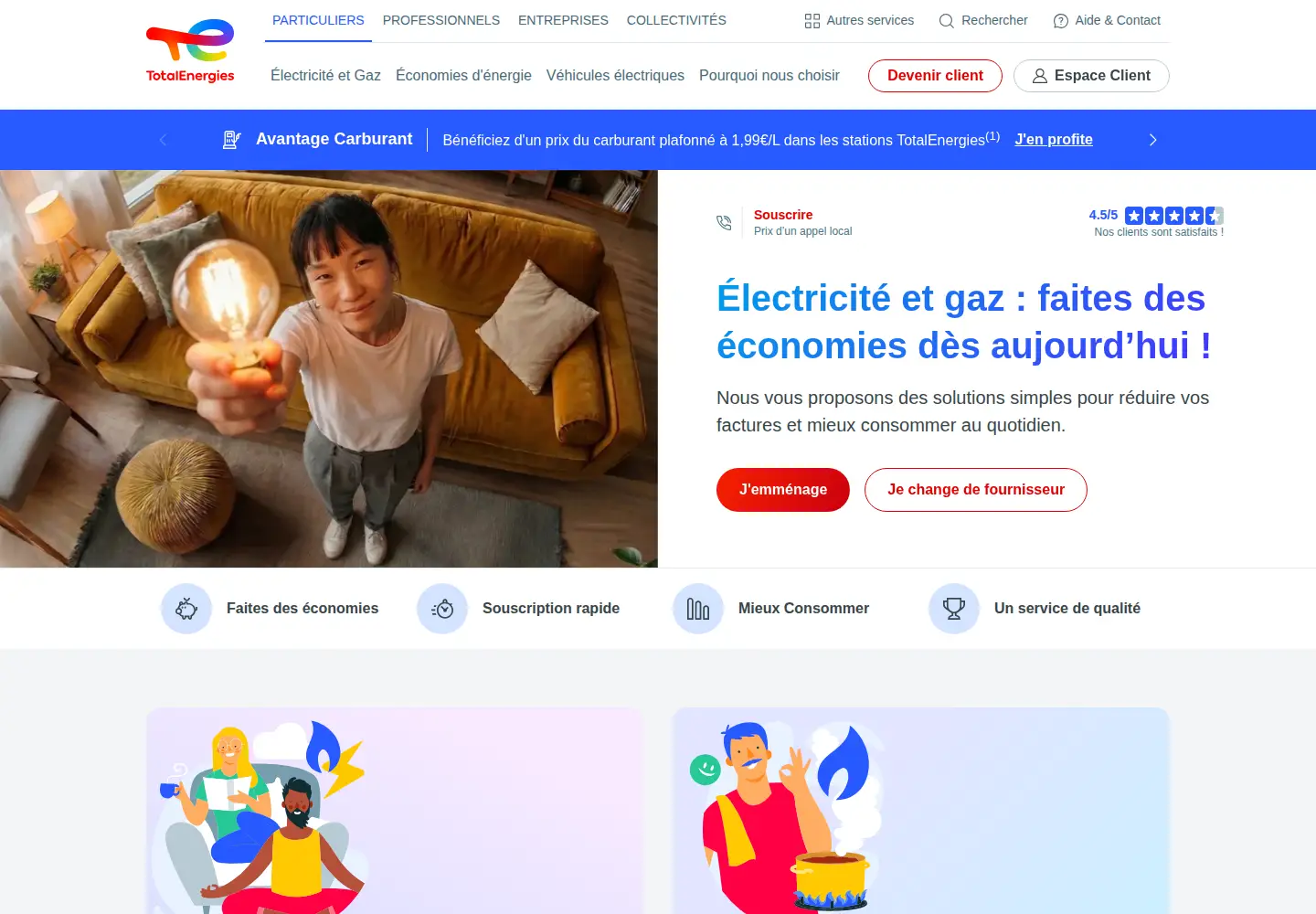 Screenshot of totalenergies.fr