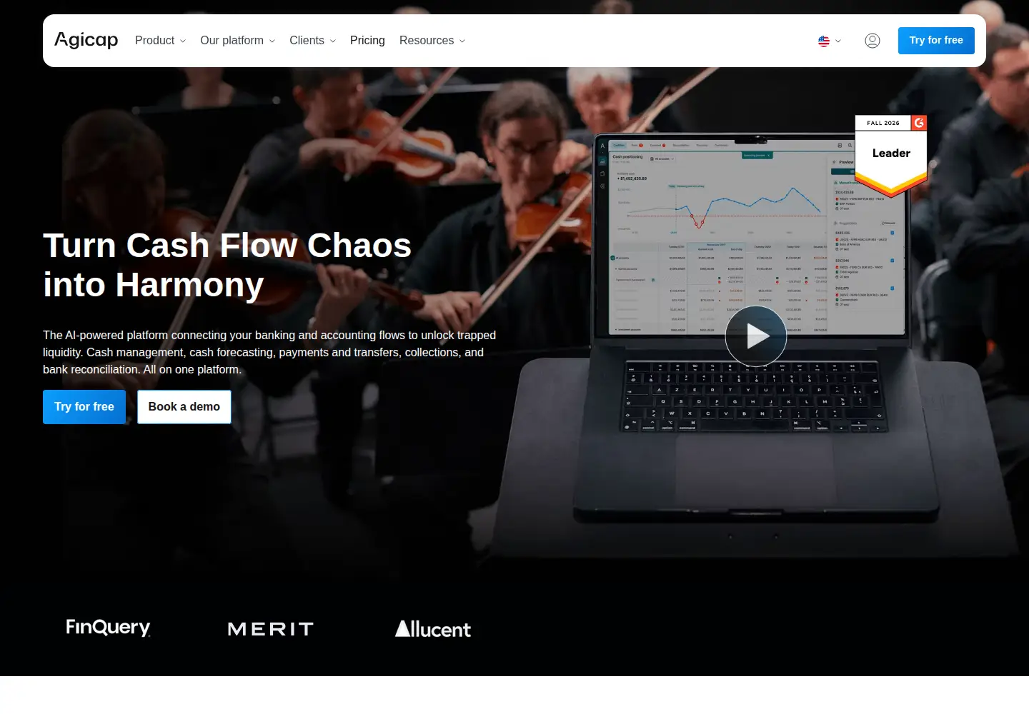 Screenshot of agicap.com
