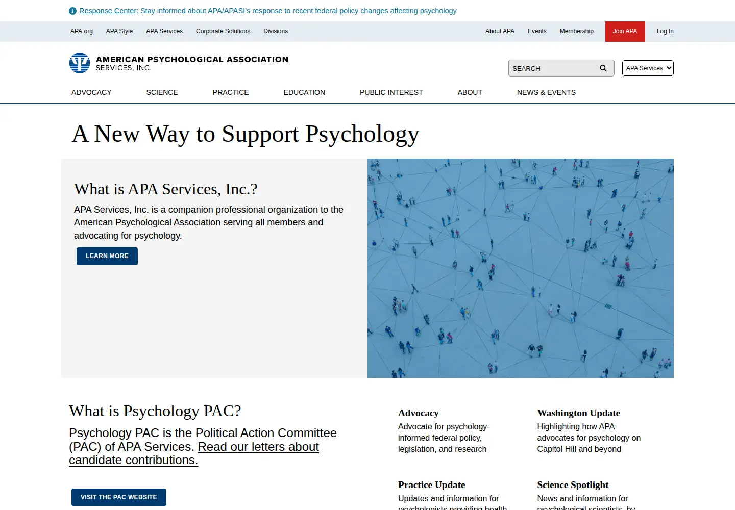 Screenshot of apaservices.org