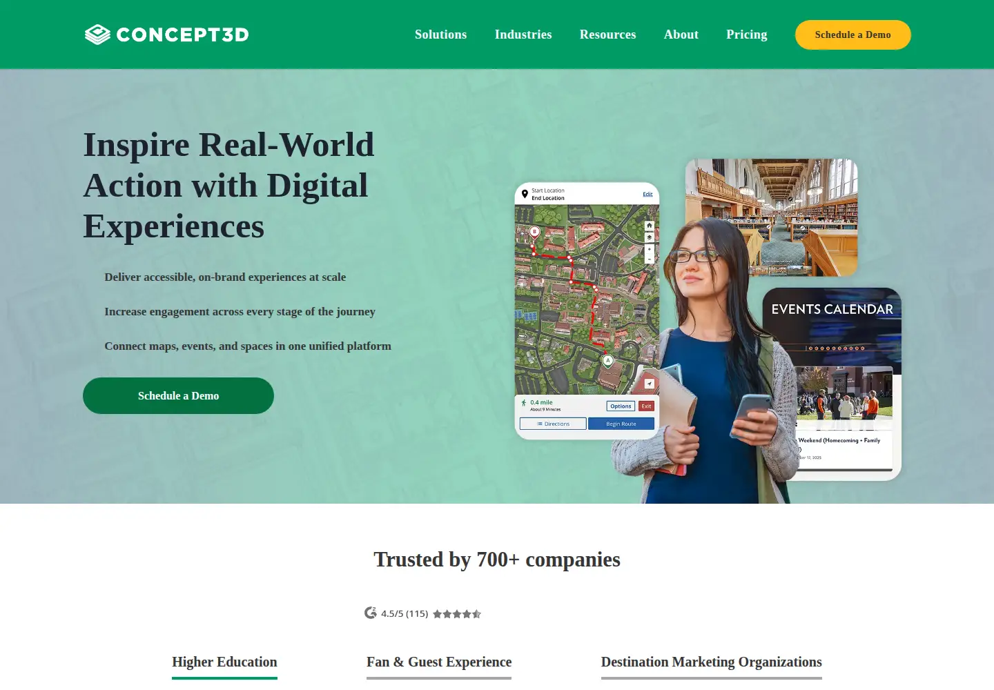 Screenshot of concept3d.com