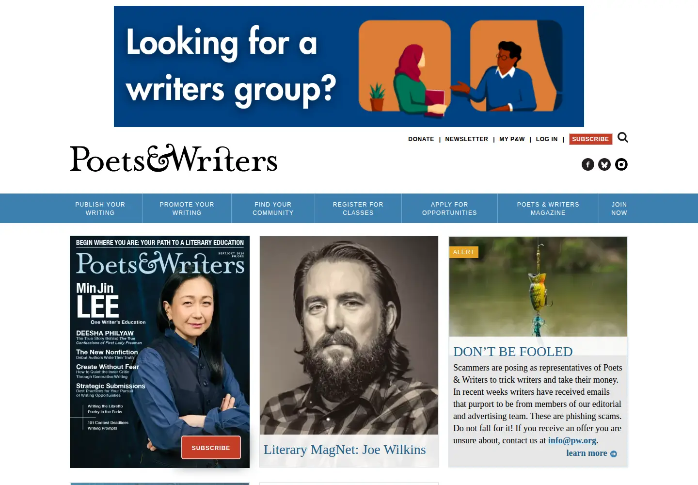 Screenshot of pw.org