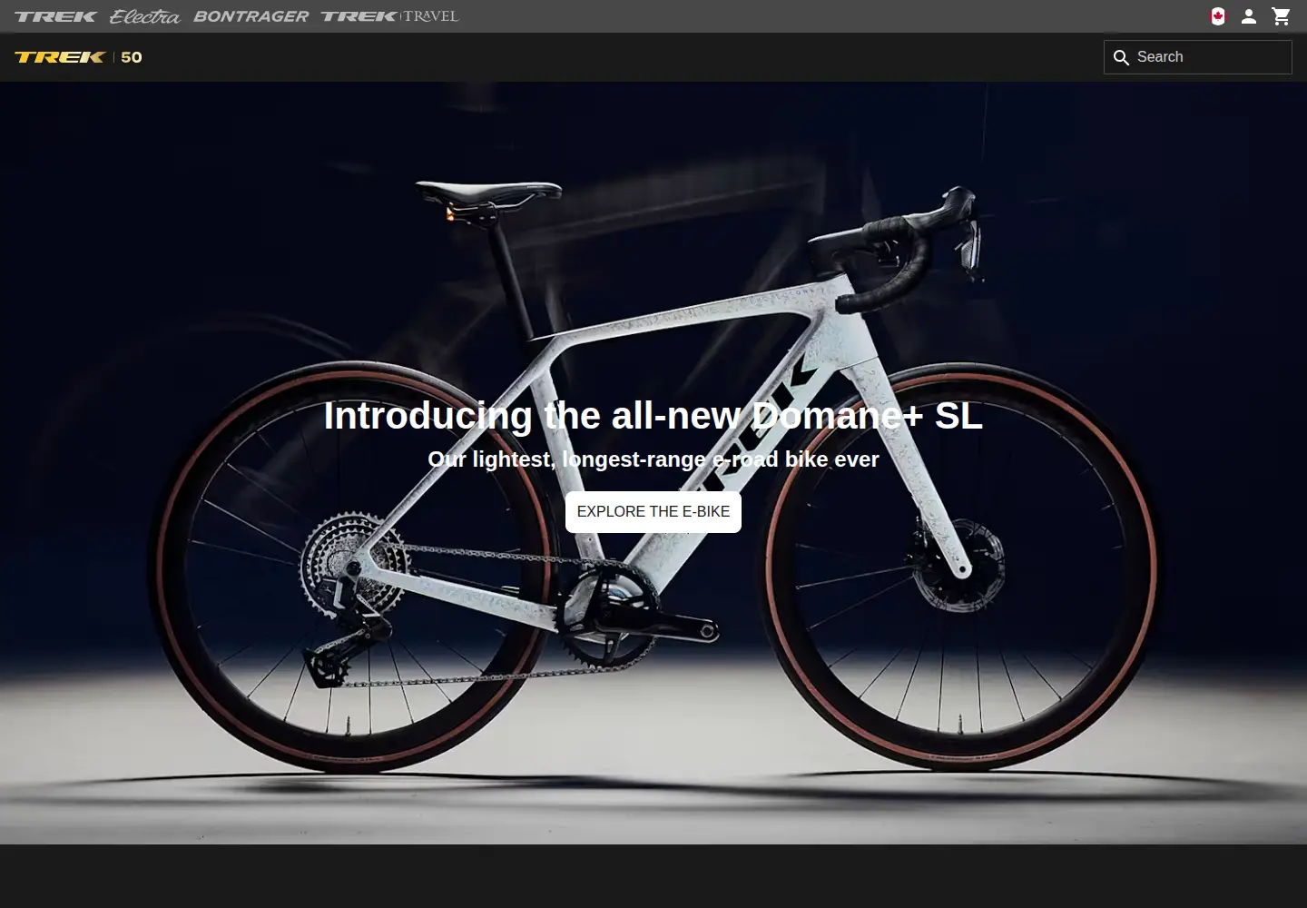Screenshot of trekbikes.com
