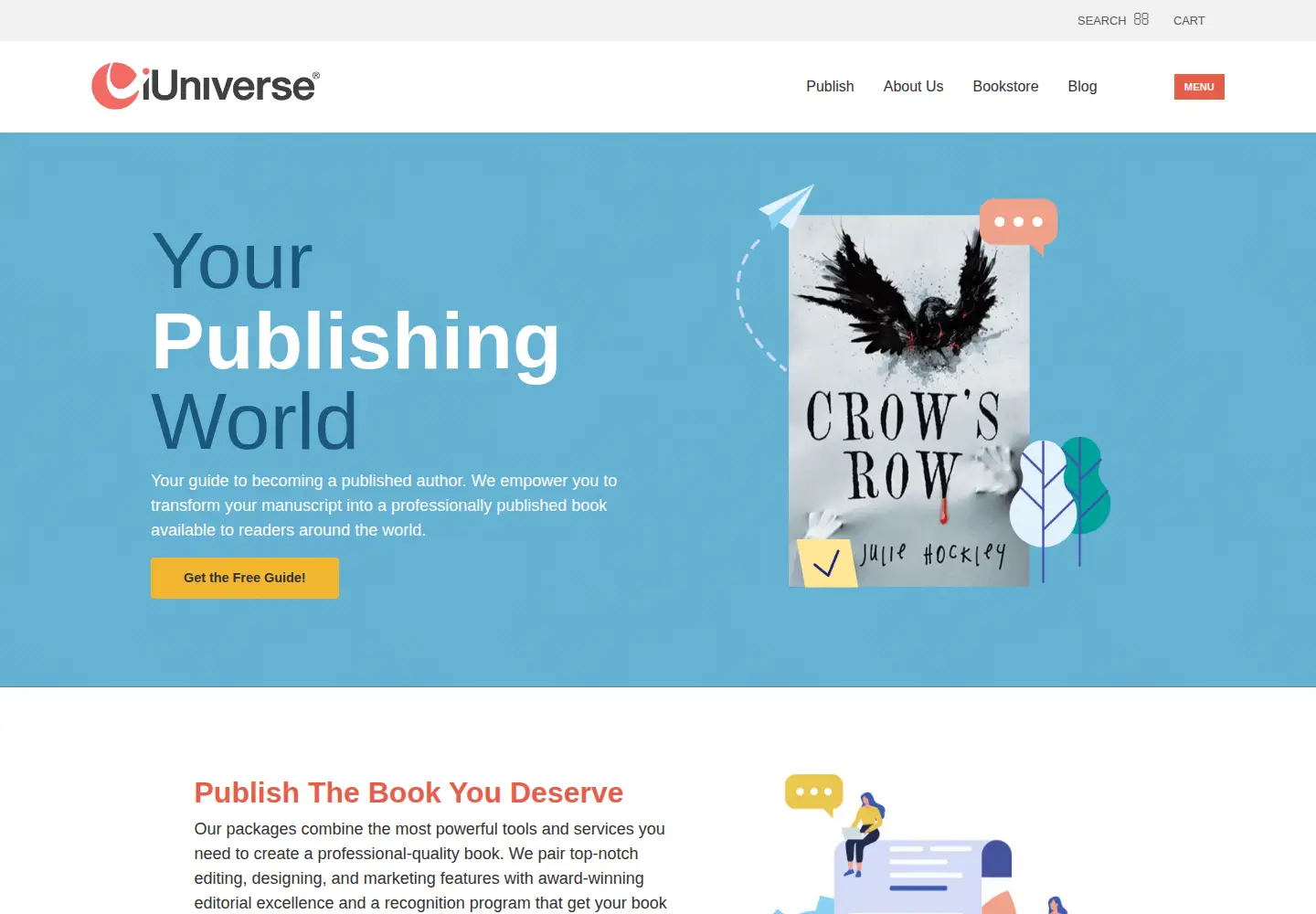 Screenshot of iuniverse.com