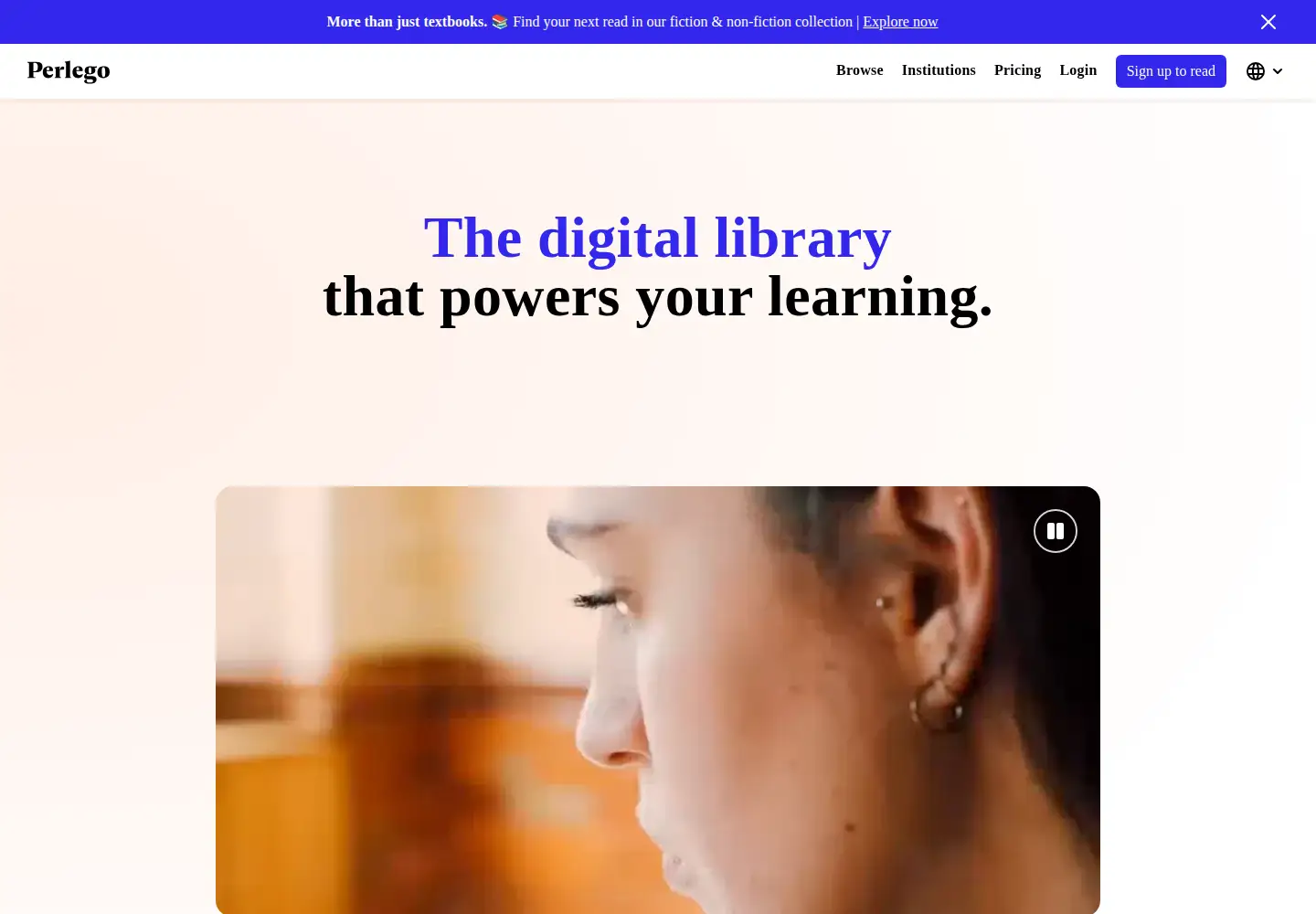 Screenshot of perlego.com