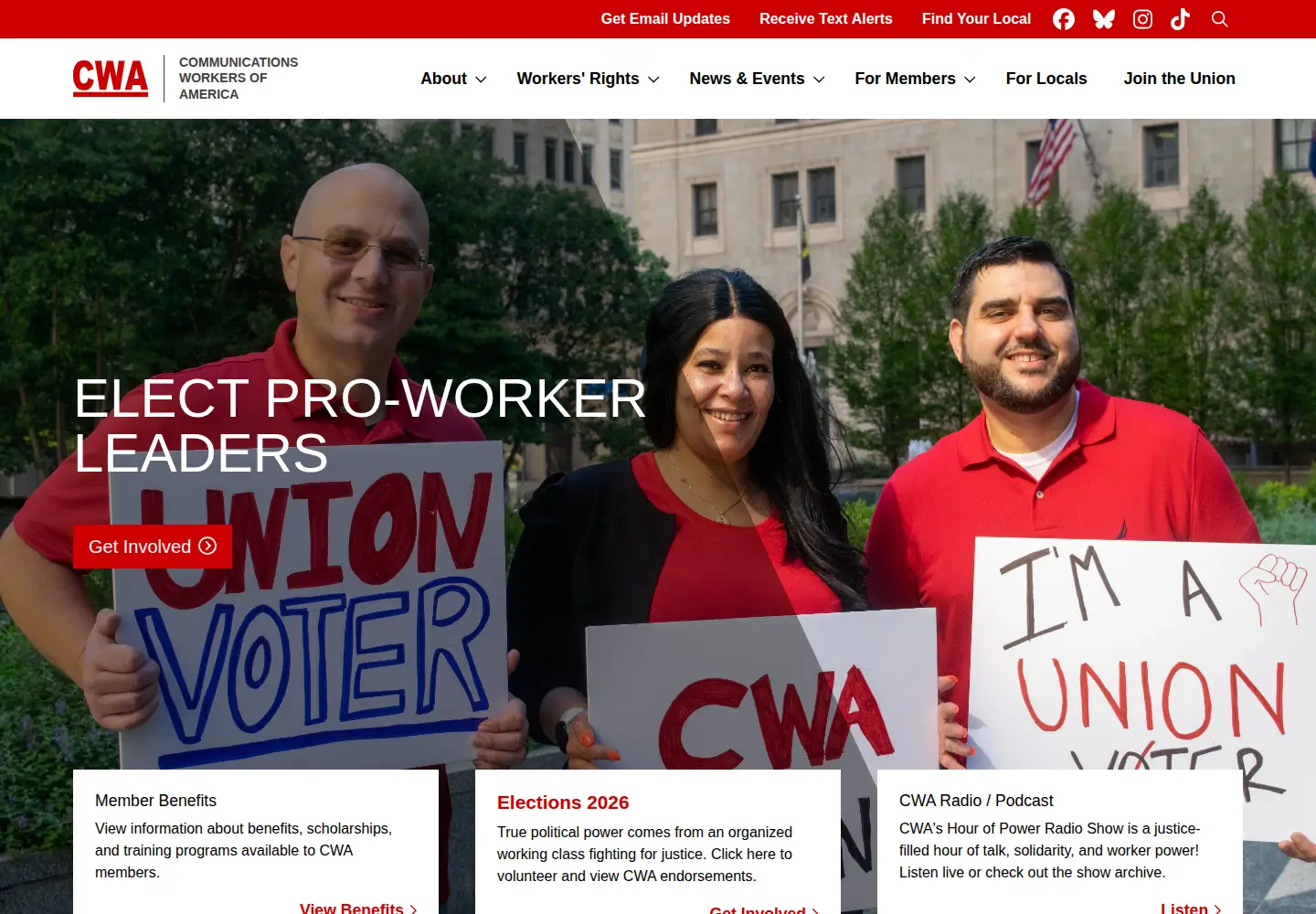 Screenshot of cwa-union.org