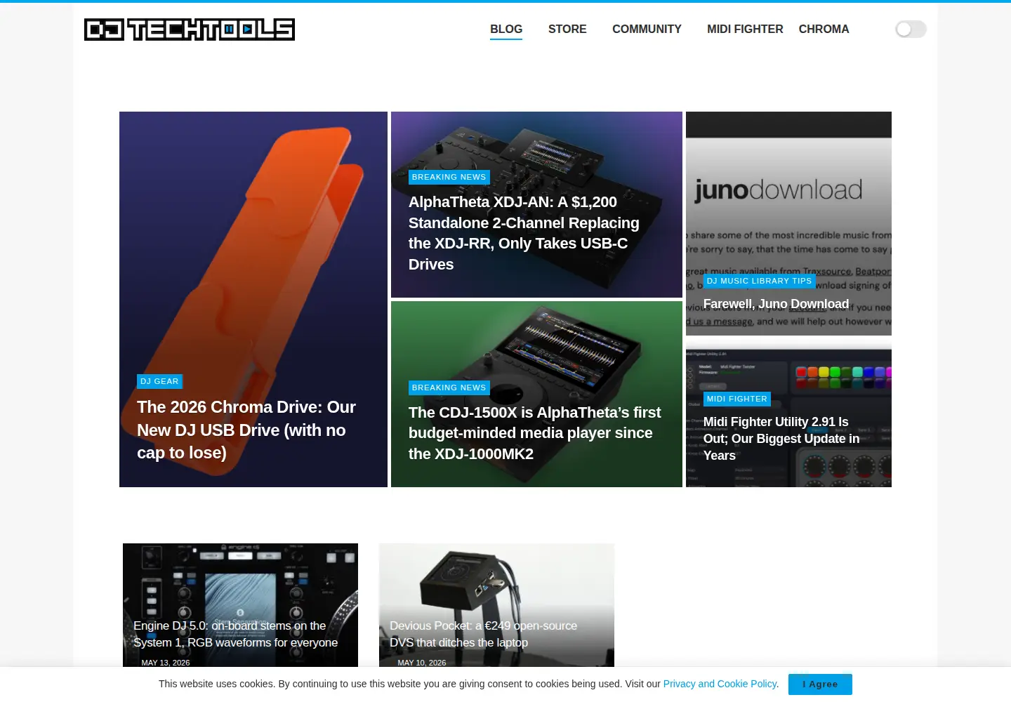 Screenshot of djtechtools.com