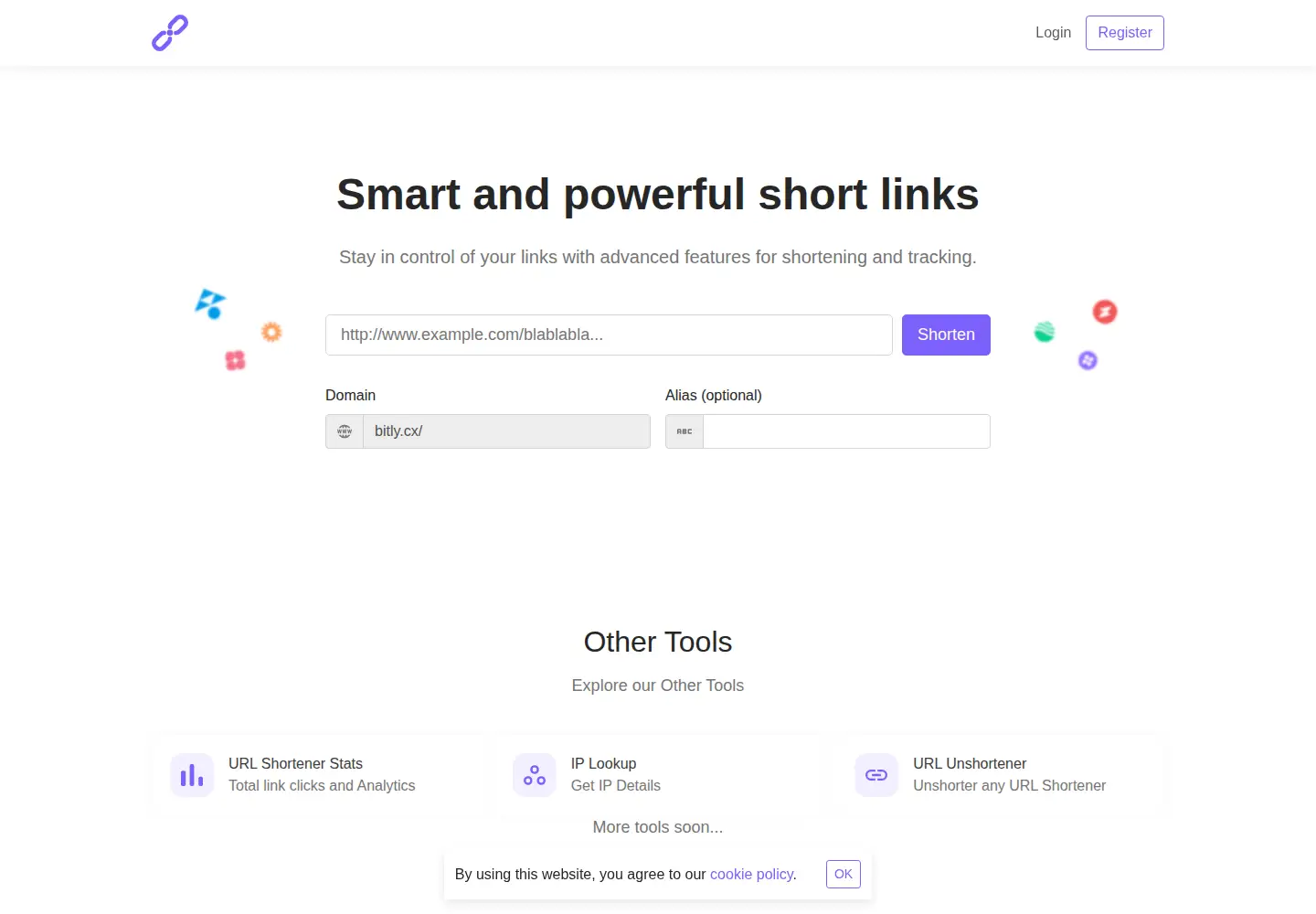 Screenshot of bitly.cx