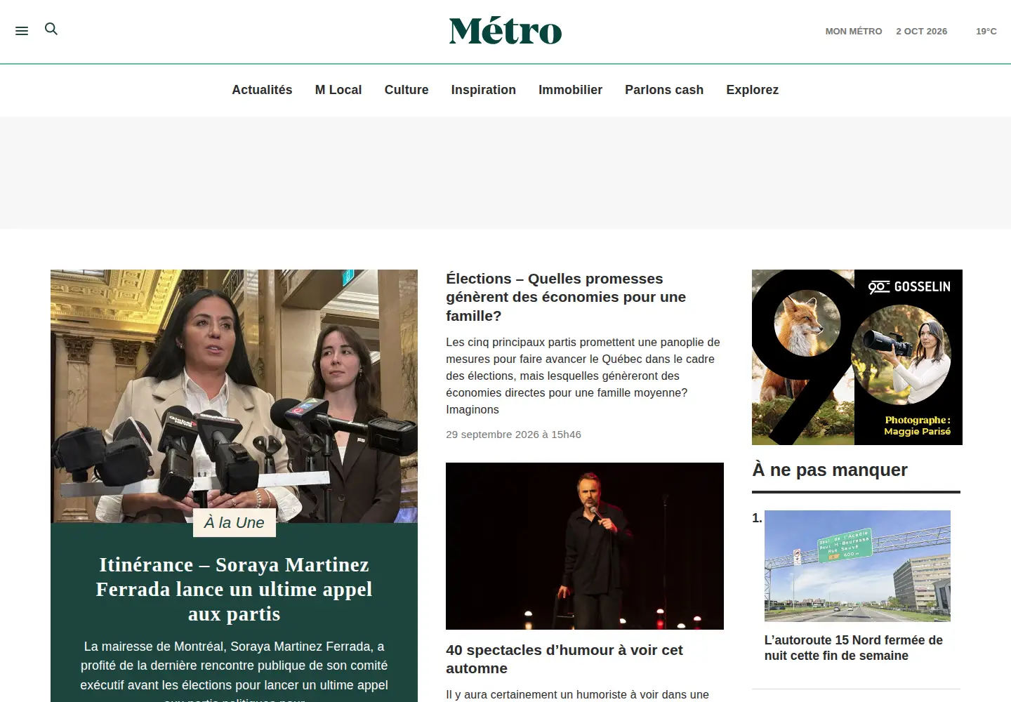 Screenshot of journalmetro.com