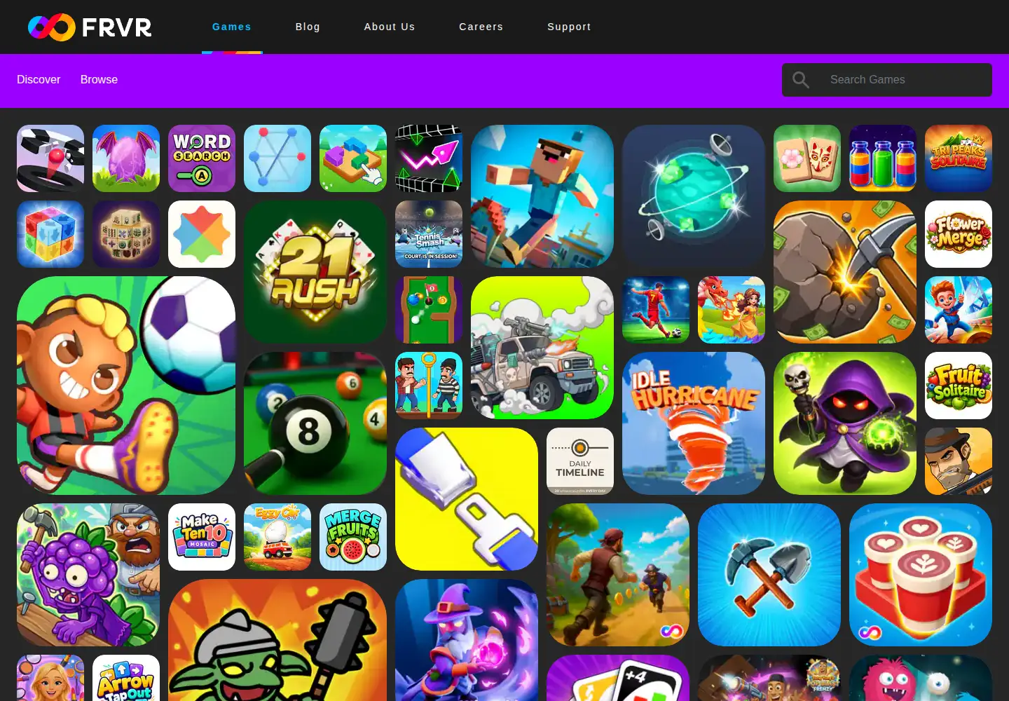 Screenshot of frvr.com