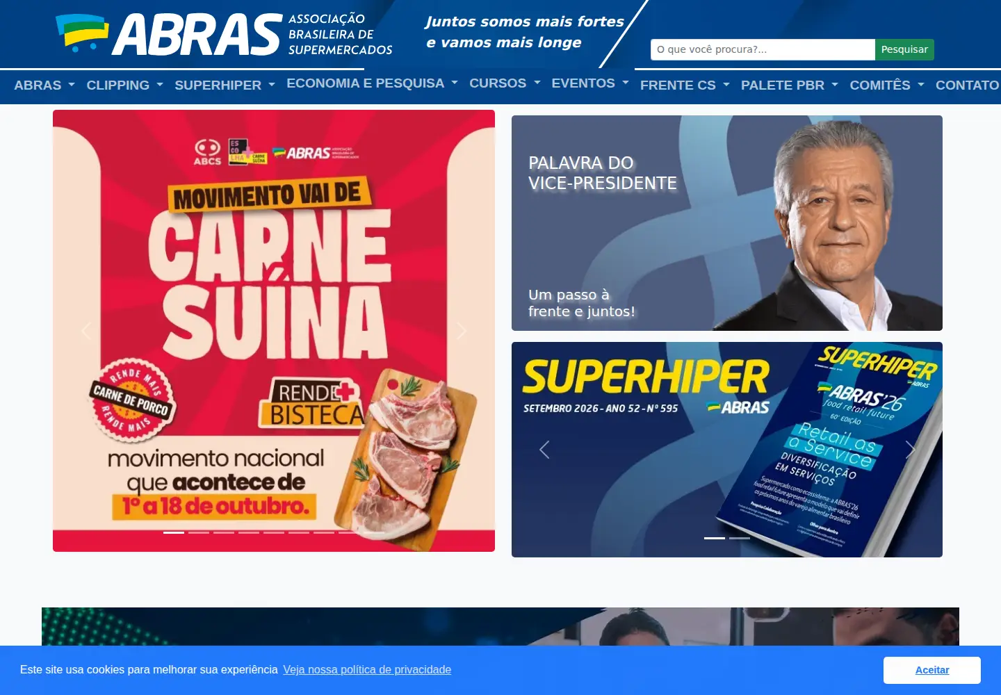 Screenshot of abras.com.br