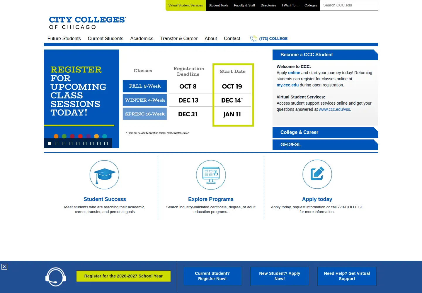Screenshot of ccc.edu