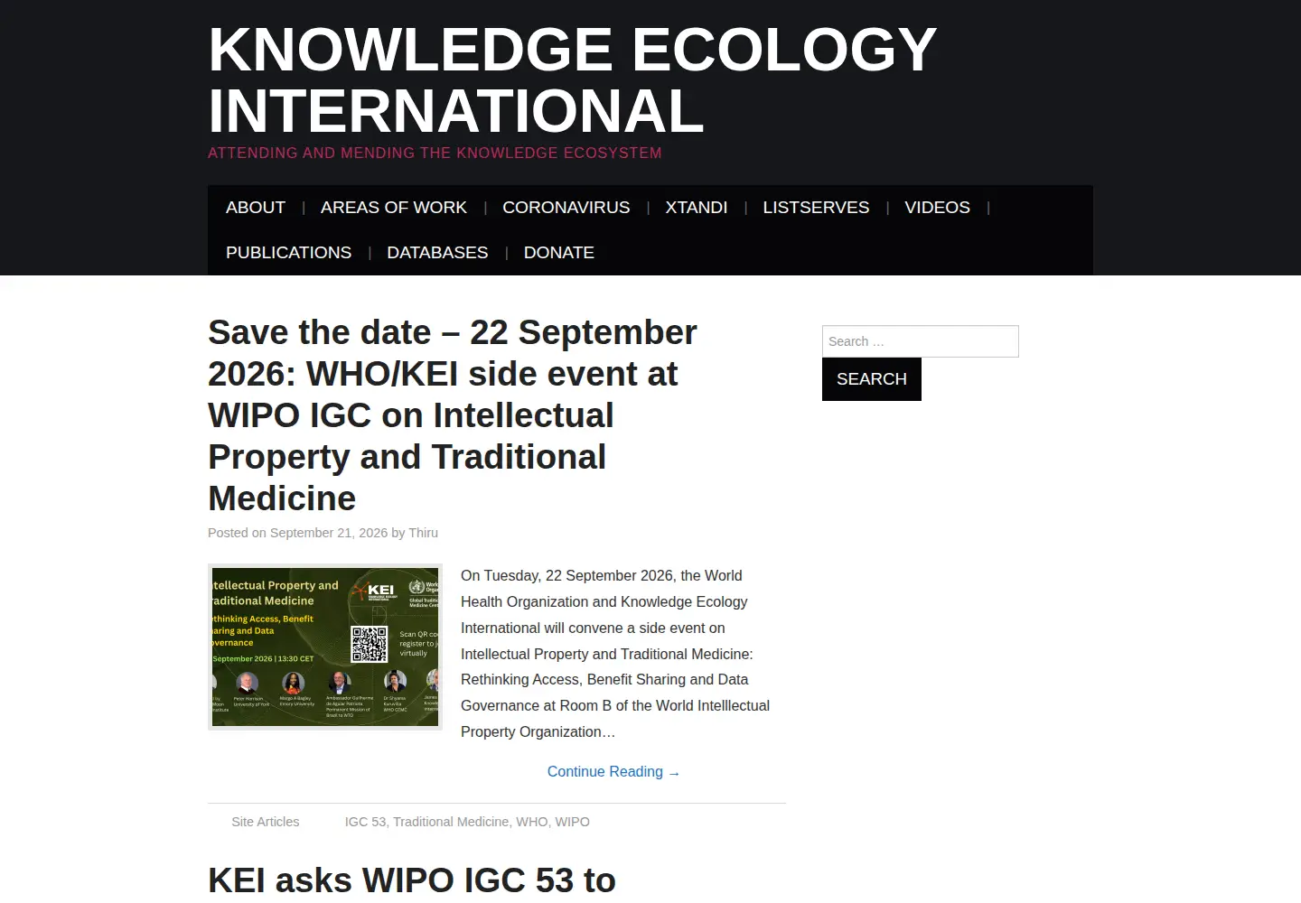 Screenshot of keionline.org