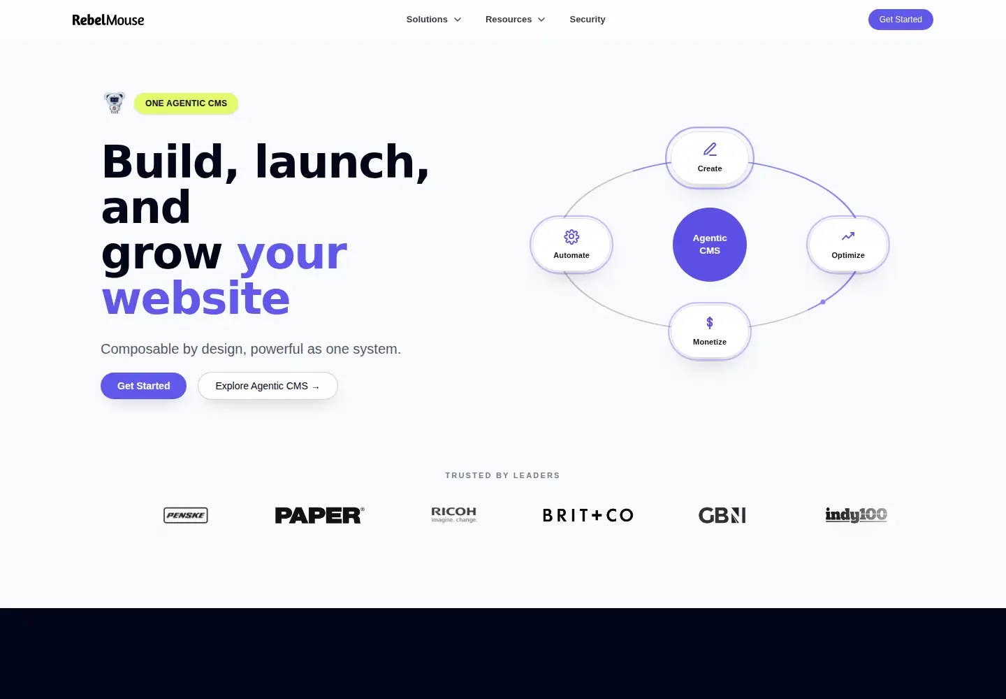 Screenshot of rebelmouse.com