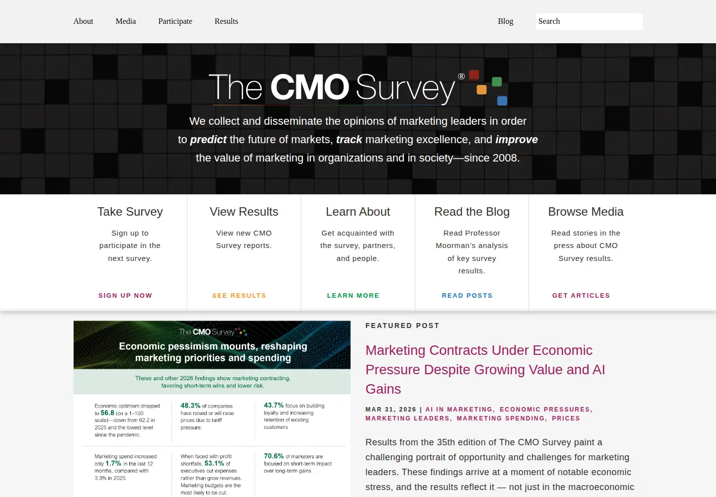 Screenshot of cmosurvey.org