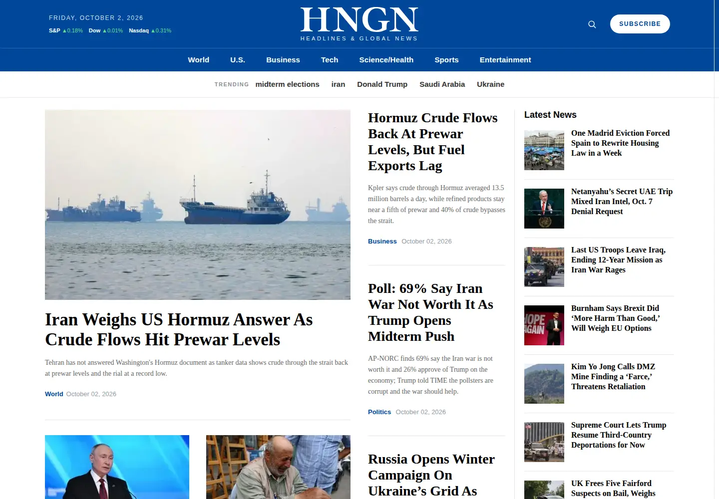 Screenshot of hngn.com