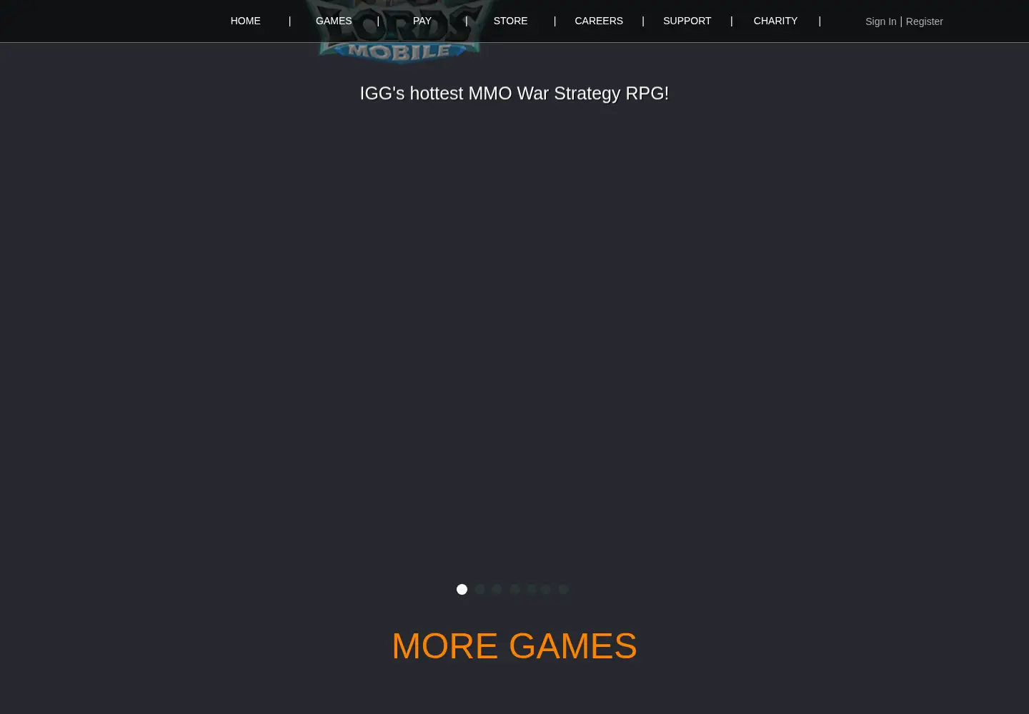 Screenshot of igg.com