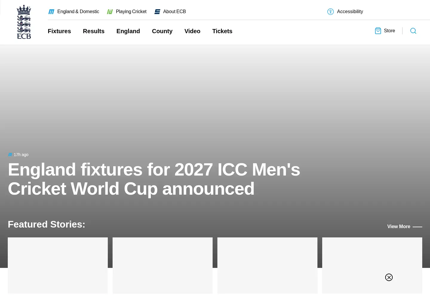 Screenshot of ecb.co.uk