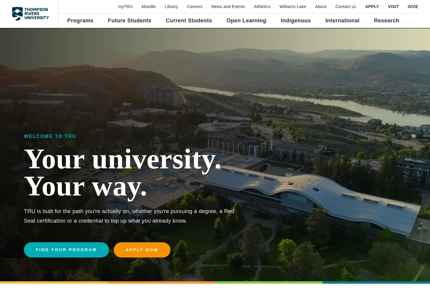 Screenshot of tru.ca