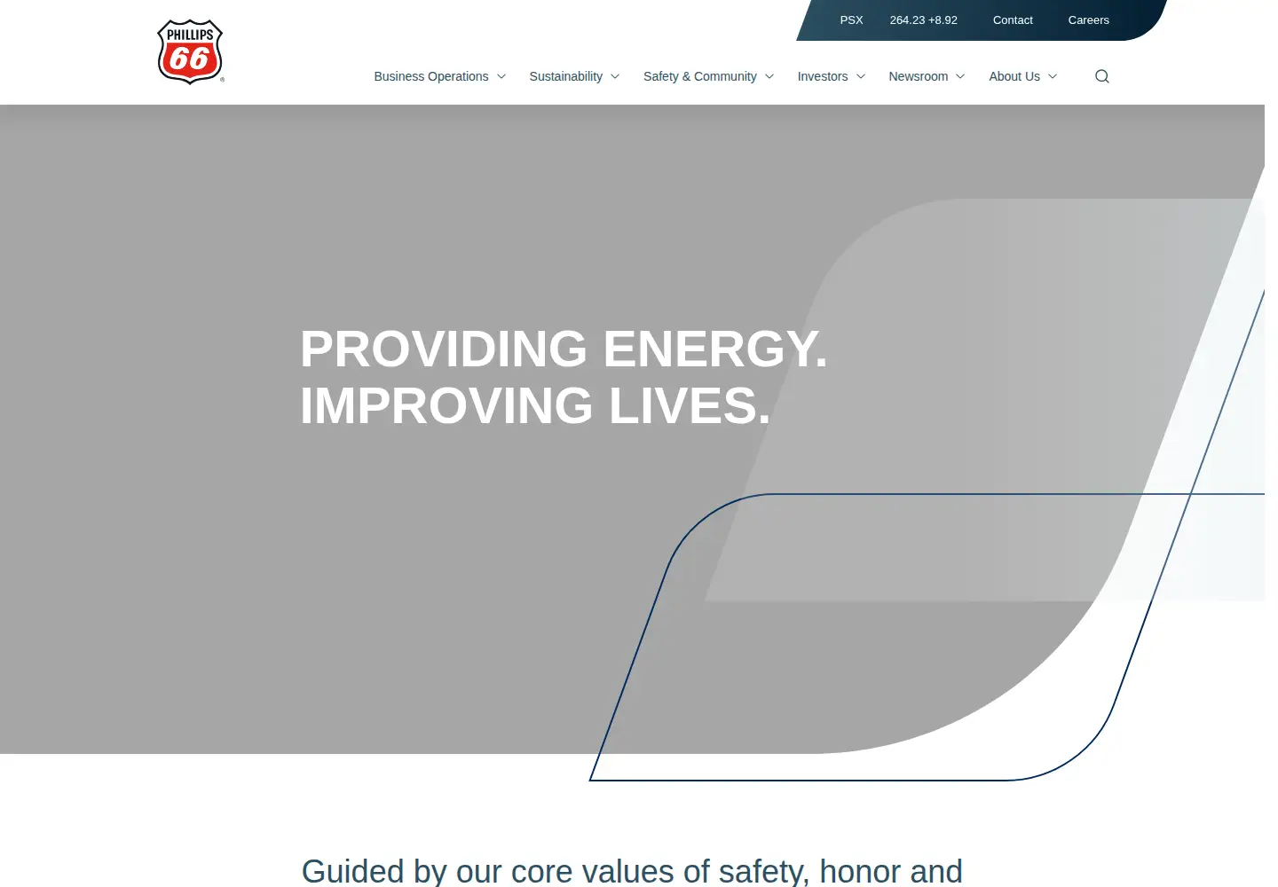 Screenshot of phillips66.com