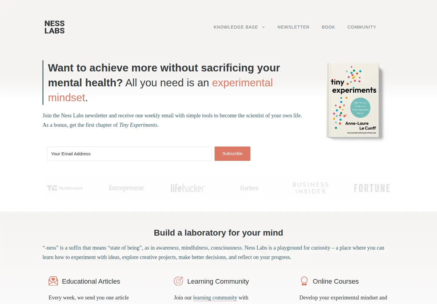Screenshot of nesslabs.com