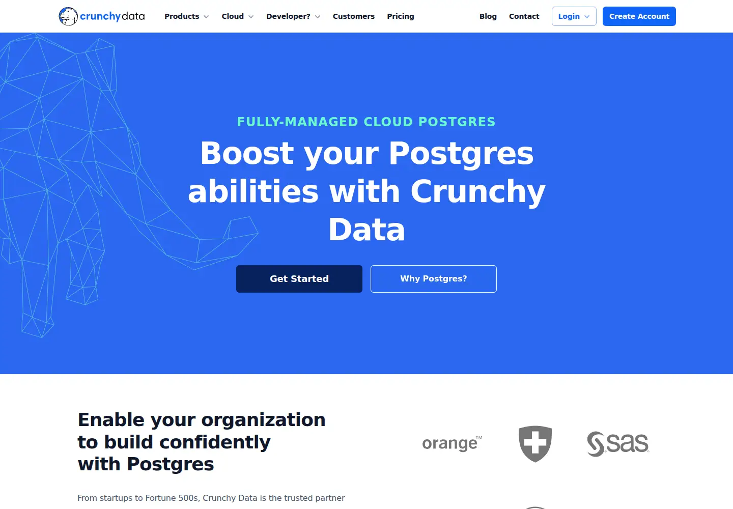 Screenshot of crunchydata.com