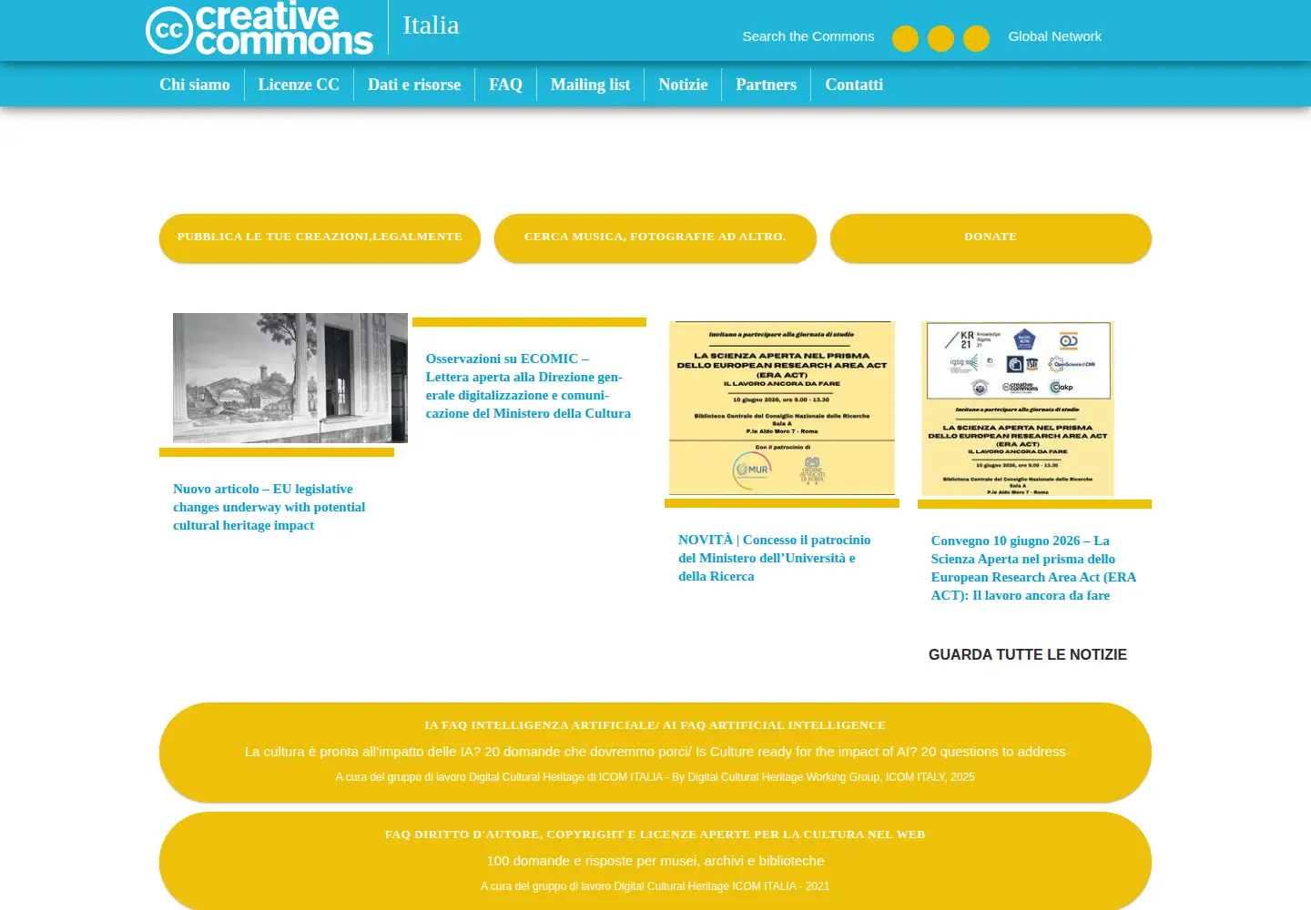 Screenshot of creativecommons.it