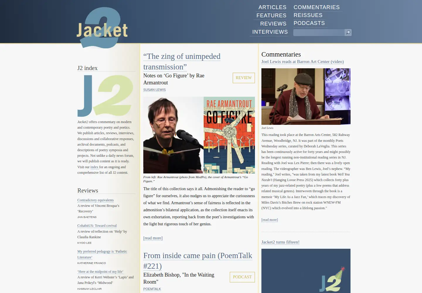 Screenshot of jacket2.org