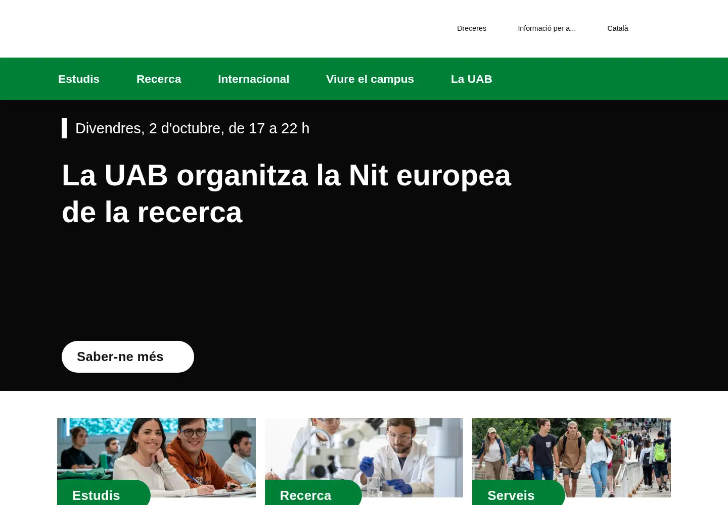 Screenshot of uab.es