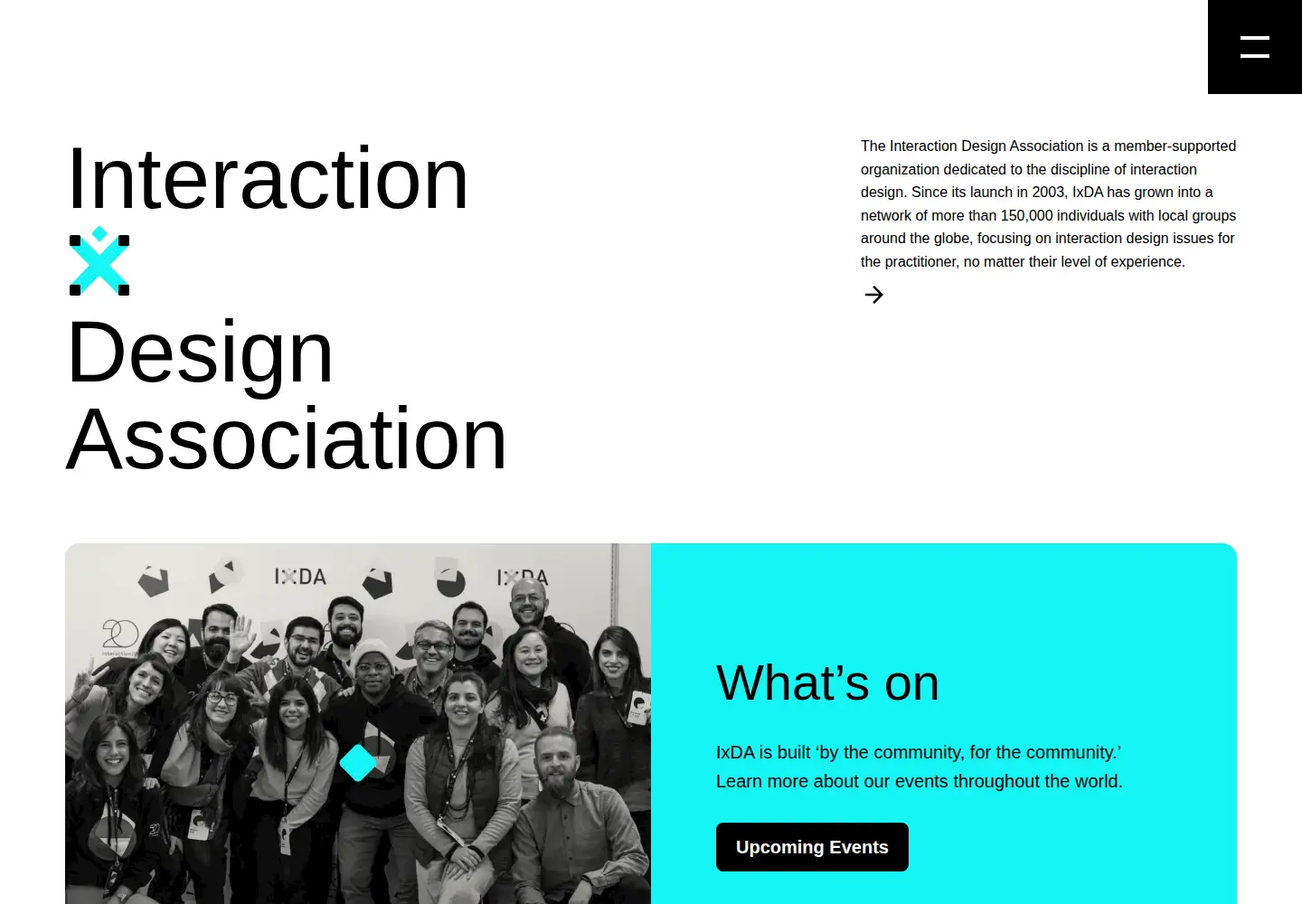 Screenshot of ixda.org