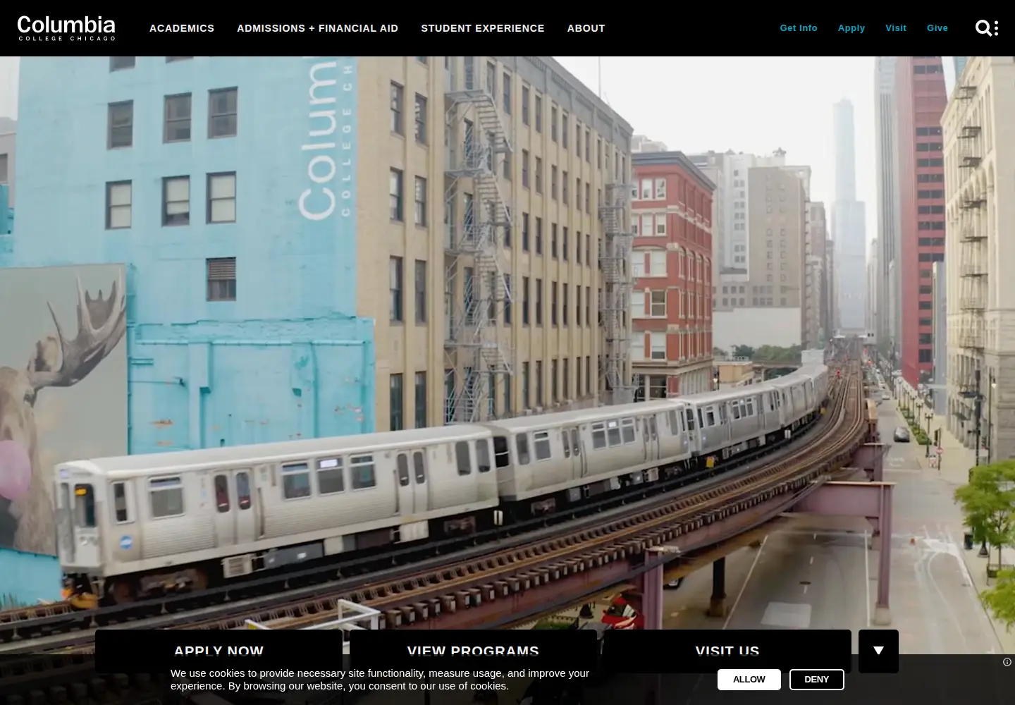 Screenshot of colum.edu