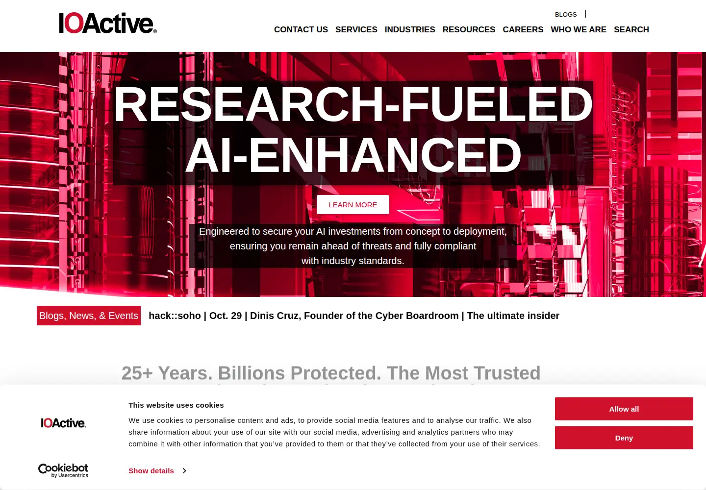 Screenshot of ioactive.com
