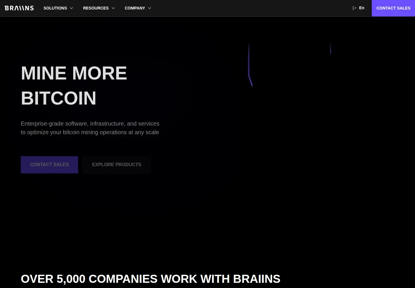Screenshot of braiins.com