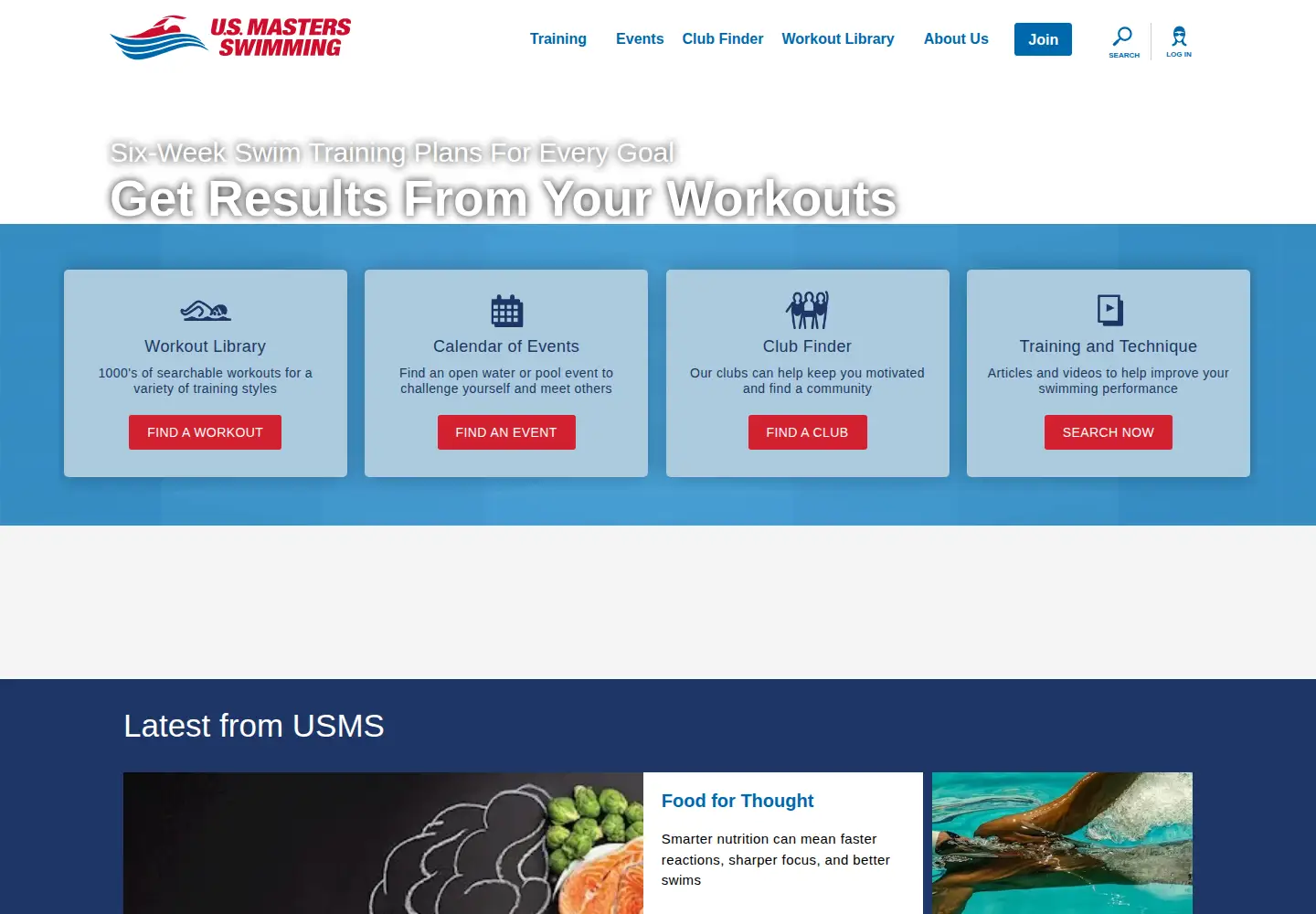 Screenshot of usms.org