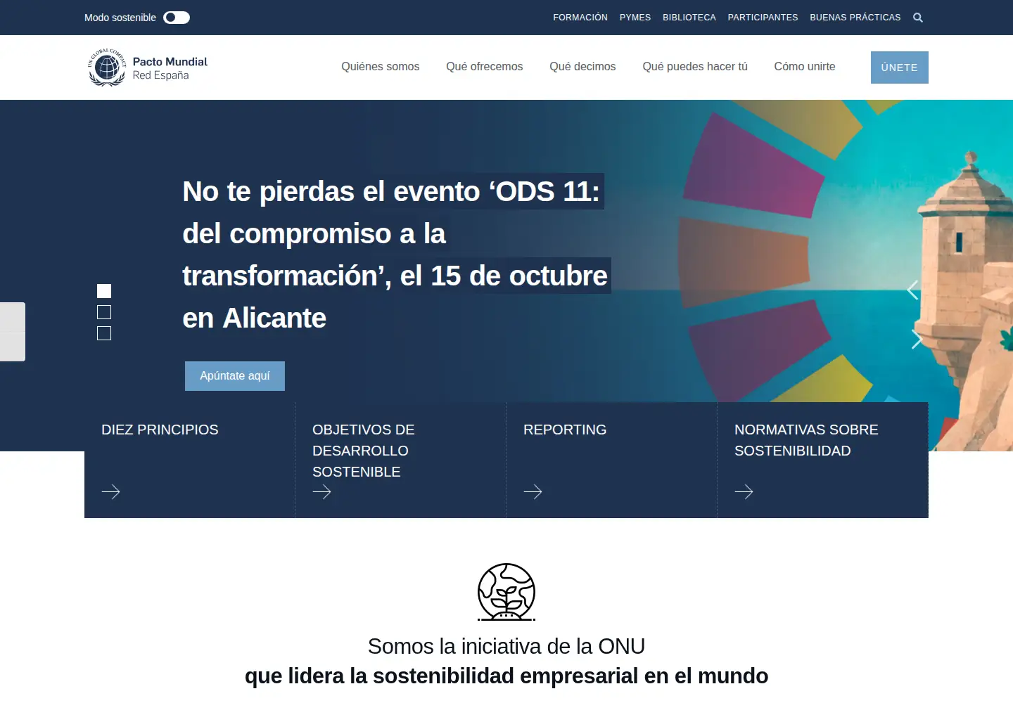 Screenshot of pactomundial.org