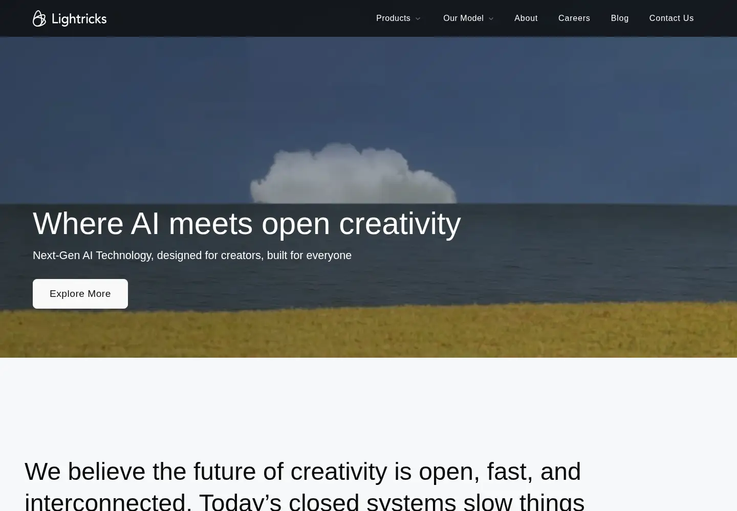 Screenshot of lightricks.com