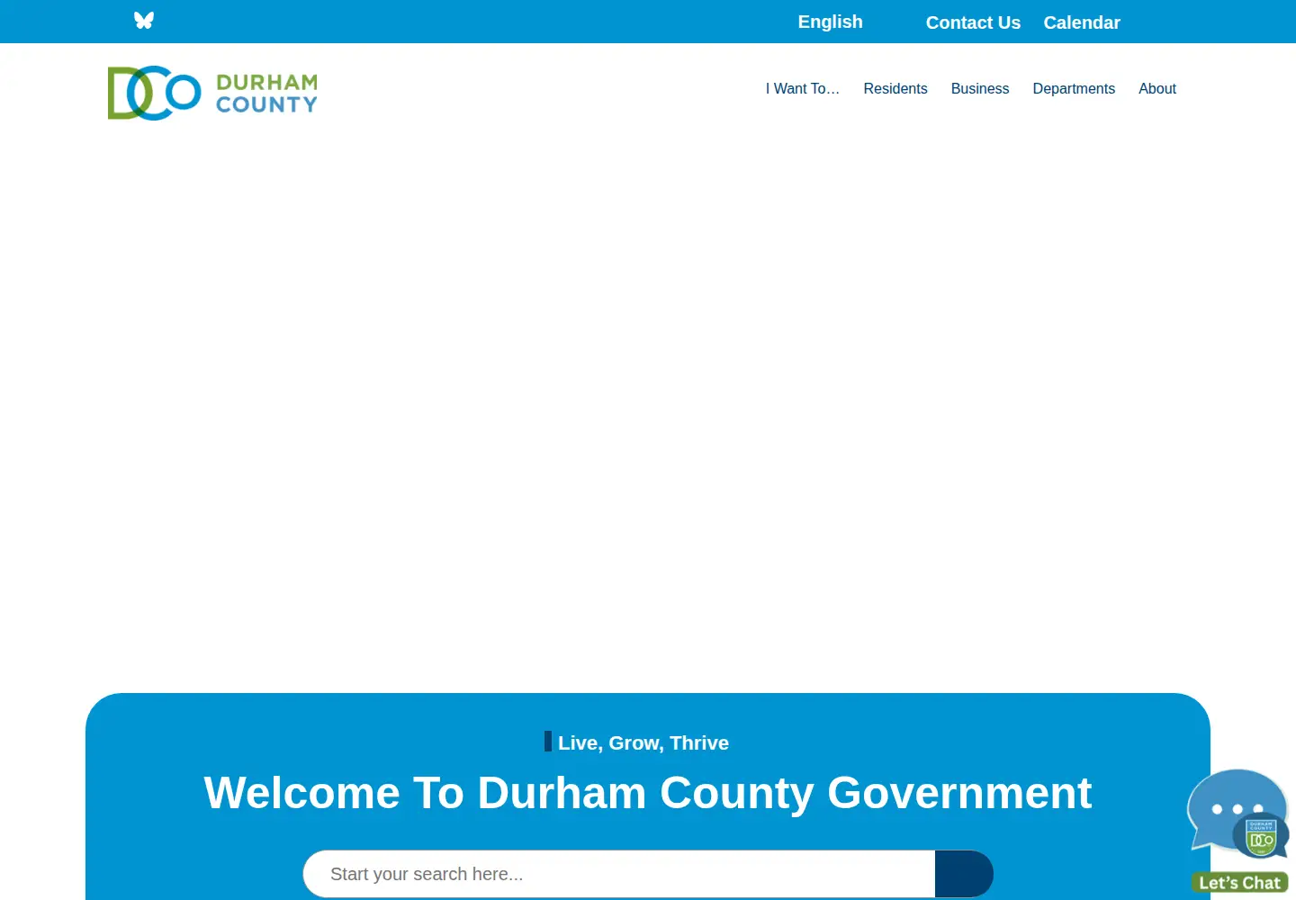 Screenshot of dconc.gov