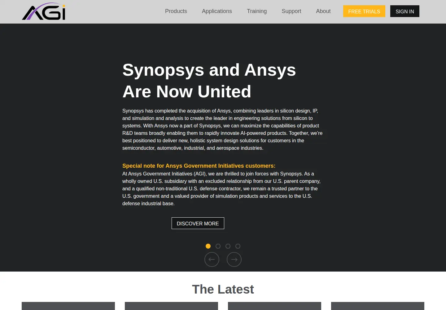 Screenshot of agi.com