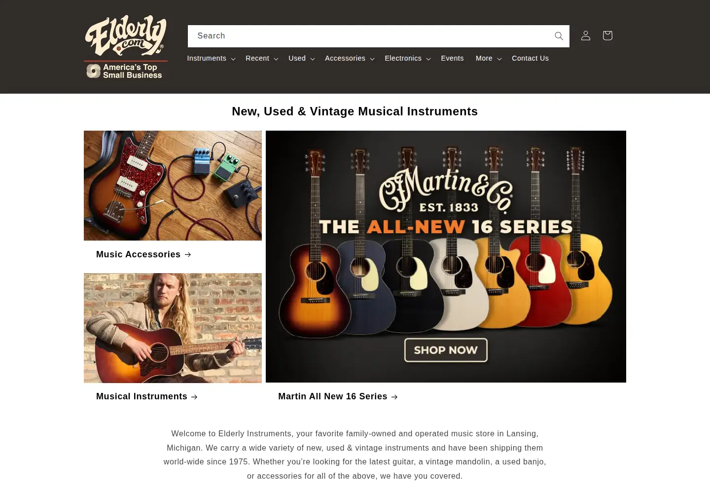 Screenshot of elderly.com