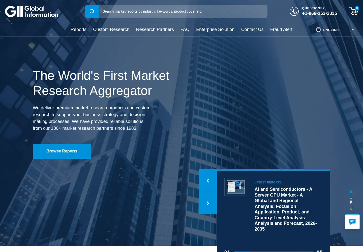 Screenshot of giiresearch.com