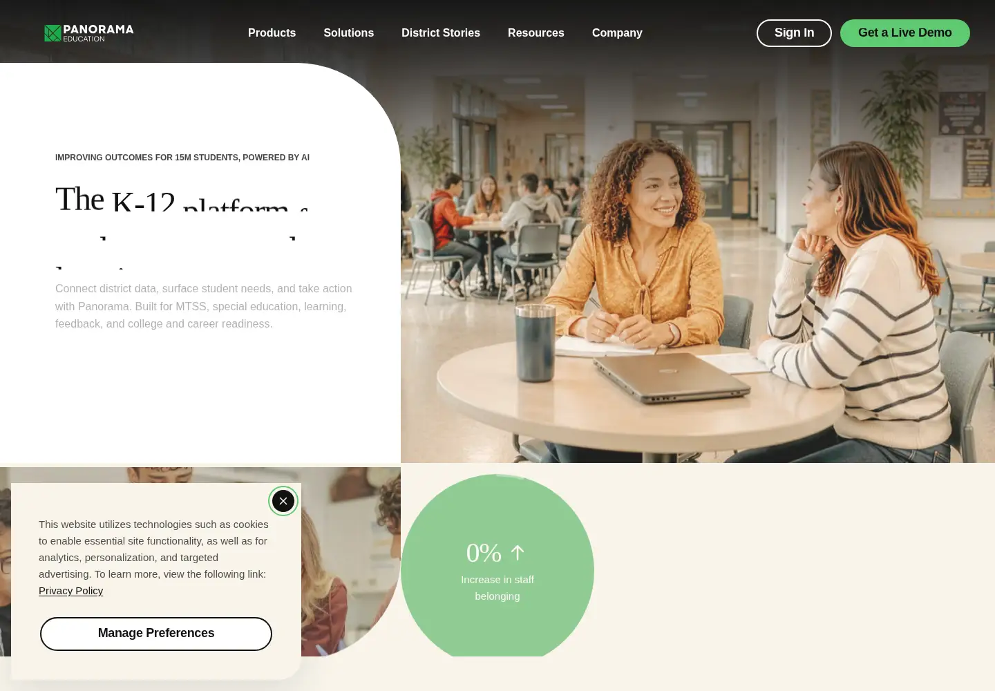 Screenshot of panoramaed.com