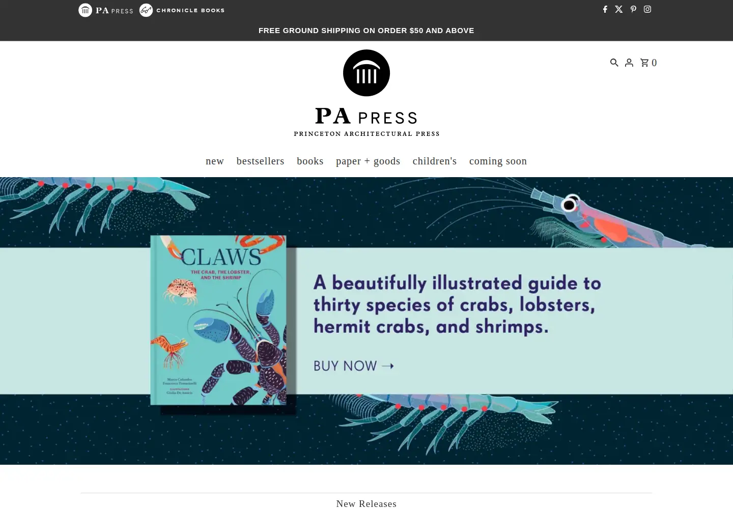 Captured homepage of papress.com in the current scan