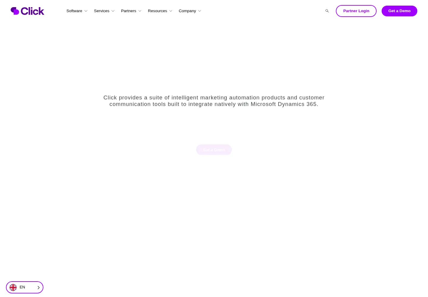 Screenshot of clickdimensions.com